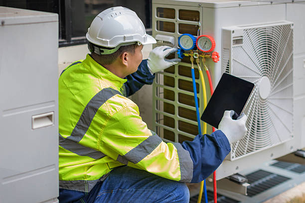 Professional Hvac Maintenance technician working in Garrison, TX